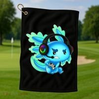 Gamesolotl Gaming Axolotl Clothing   Golf Towel thumb 1