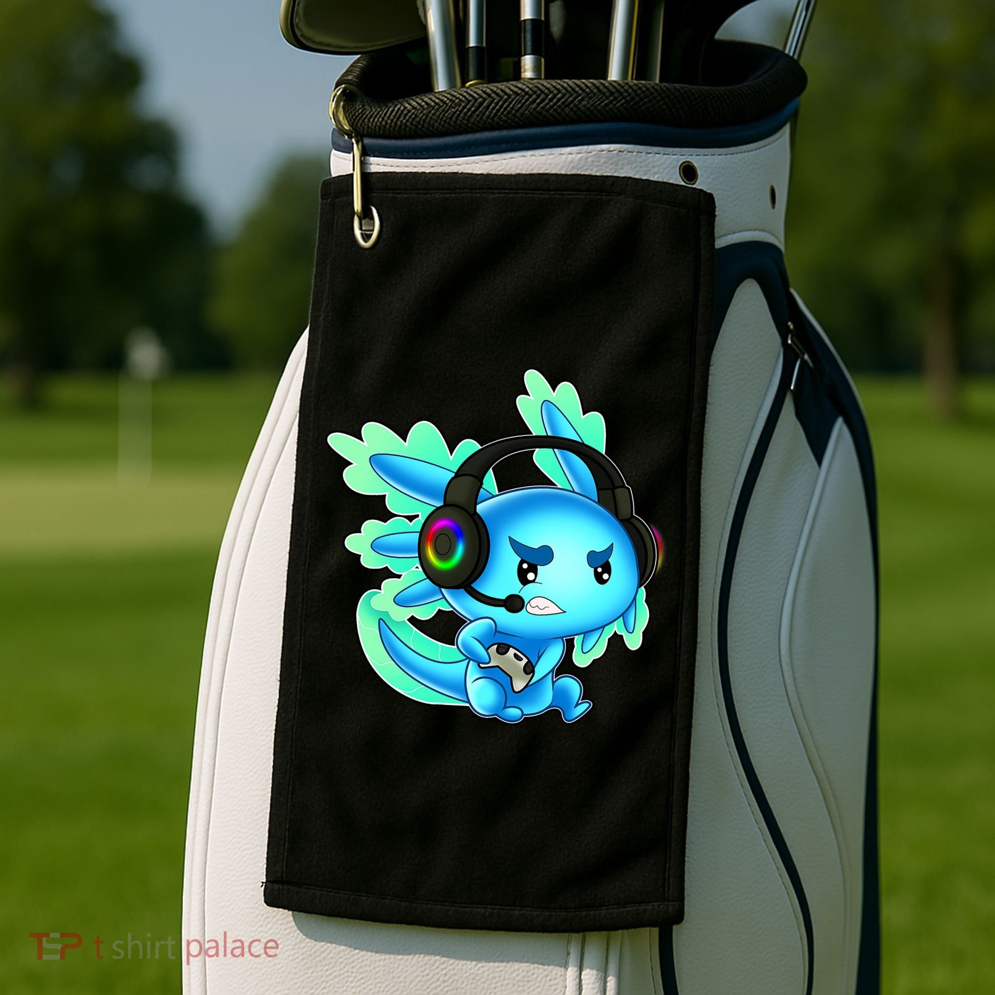 Gamesolotl Gaming Axolotl Clothing   Golf Towel