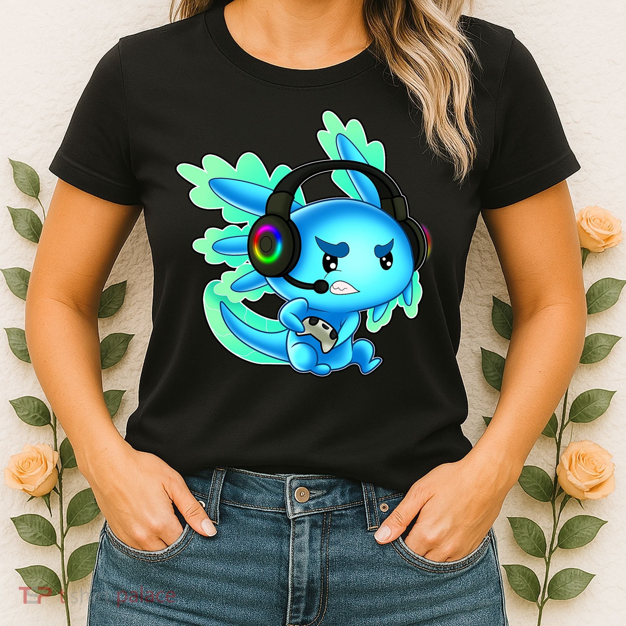 Gamesolotl Gaming Axolotl Clothing   Women's T-Shirt