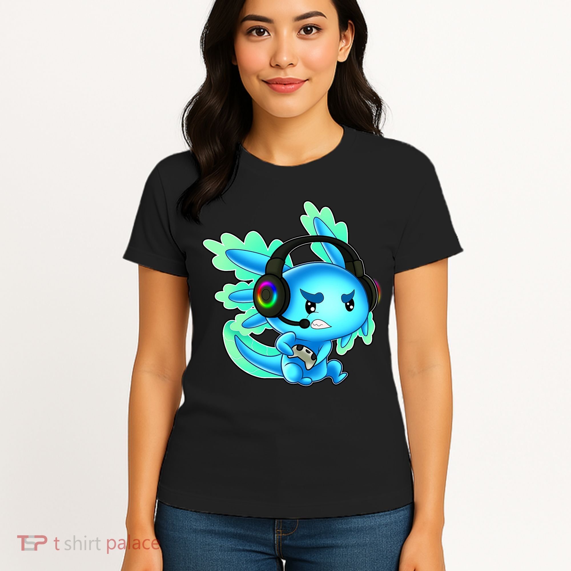 Gamesolotl Gaming Axolotl Clothing   Women's T-Shirt