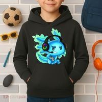 Gamesolotl Gaming Axolotl Clothing   Kids Hoodie thumb 2