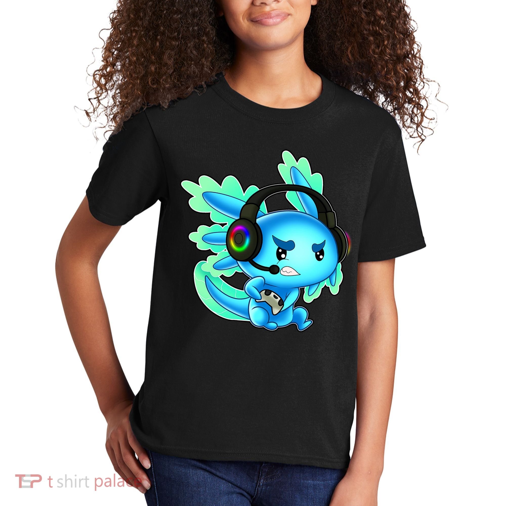 Gamesolotl Gaming Axolotl Clothing   Kids T-Shirt