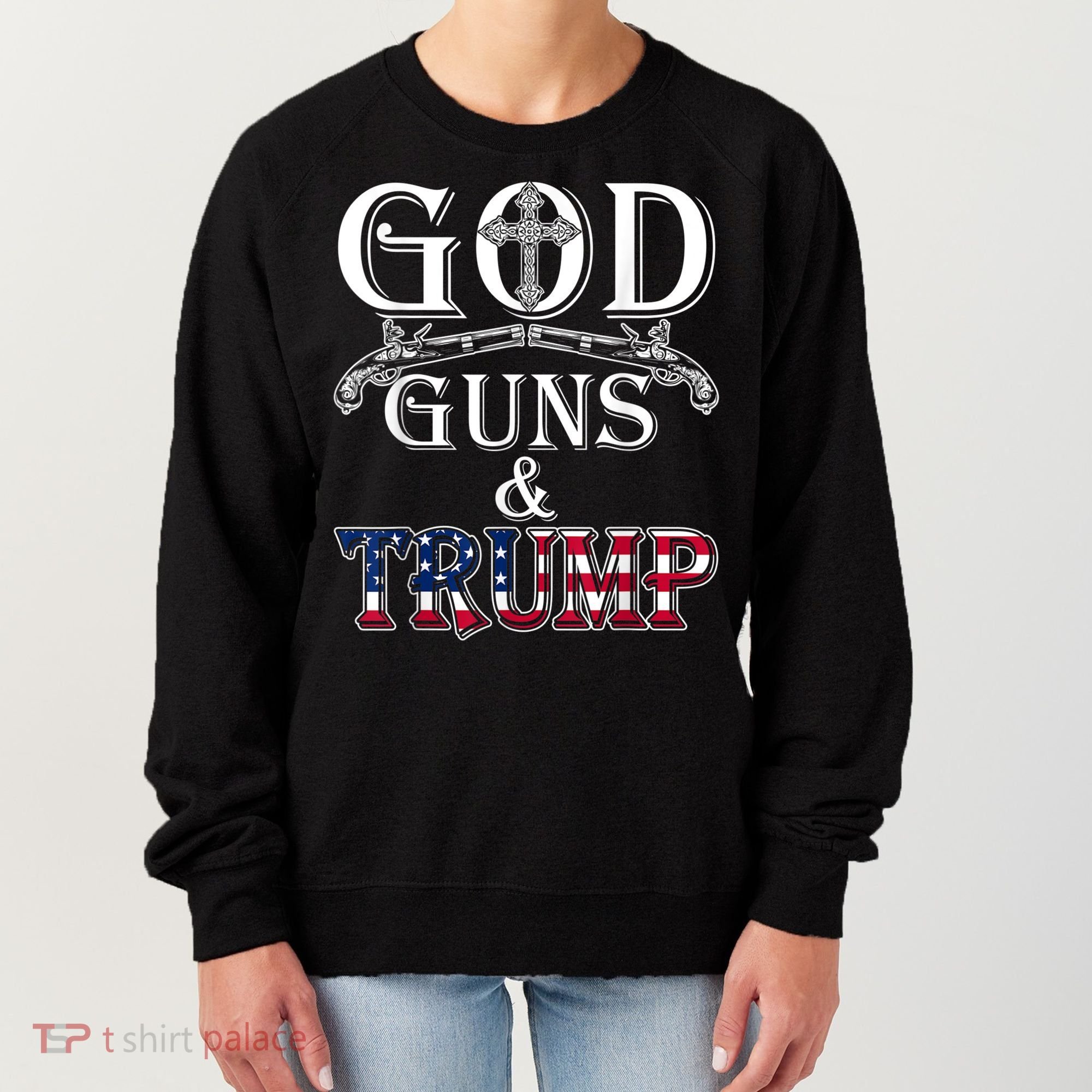 God Guns And Trump 2nd Amendment Women's Sweatshirt