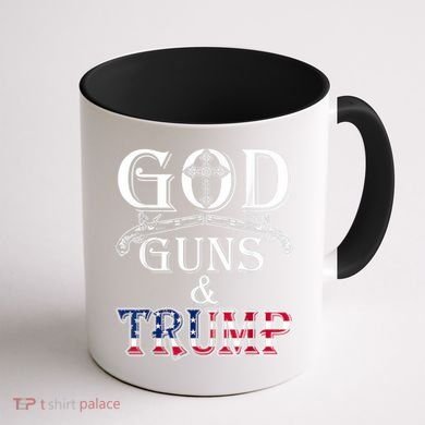 God Guns And Trump 2nd Amendment Coffee Mug back