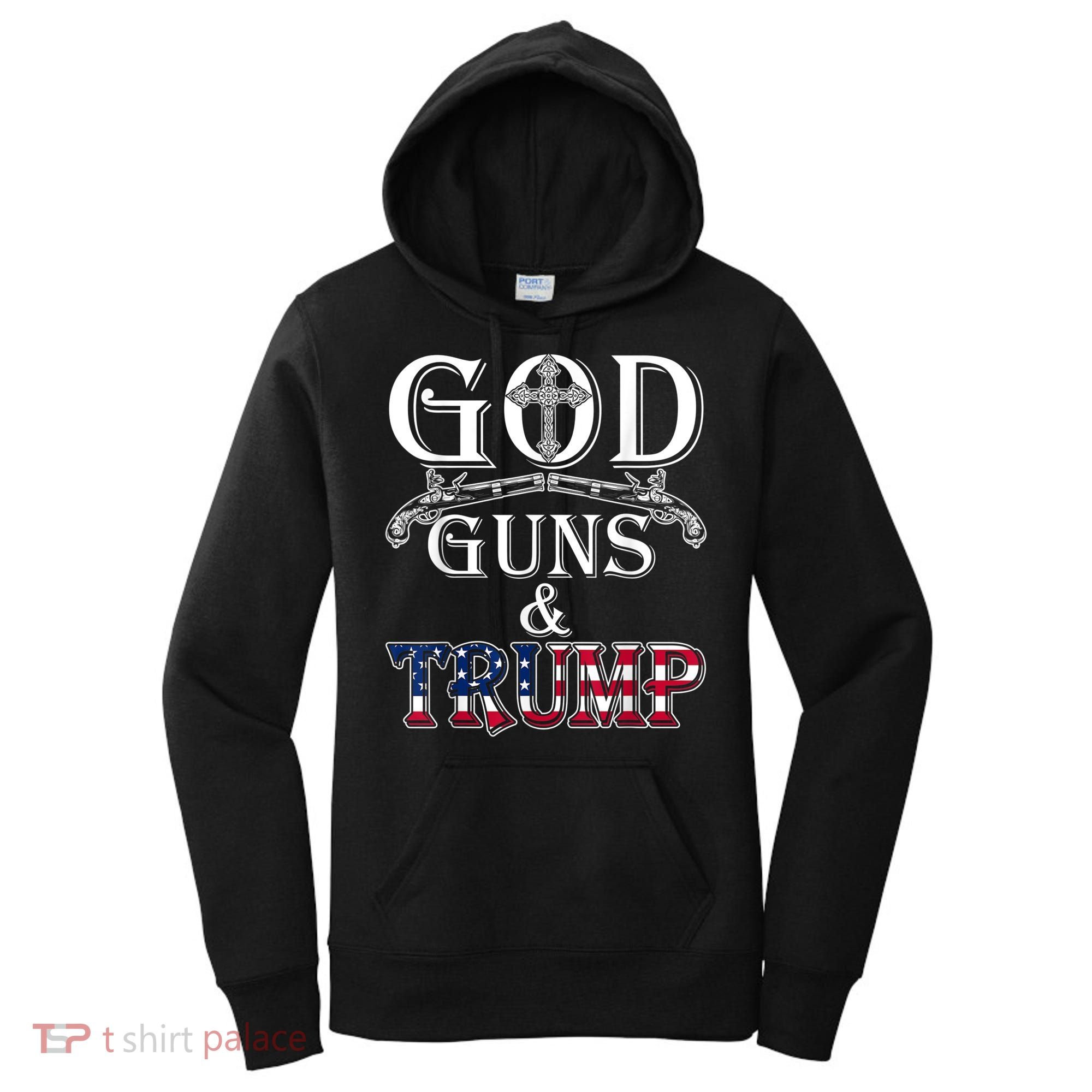 God Guns And Trump 2nd Amendment Women's Hoodie