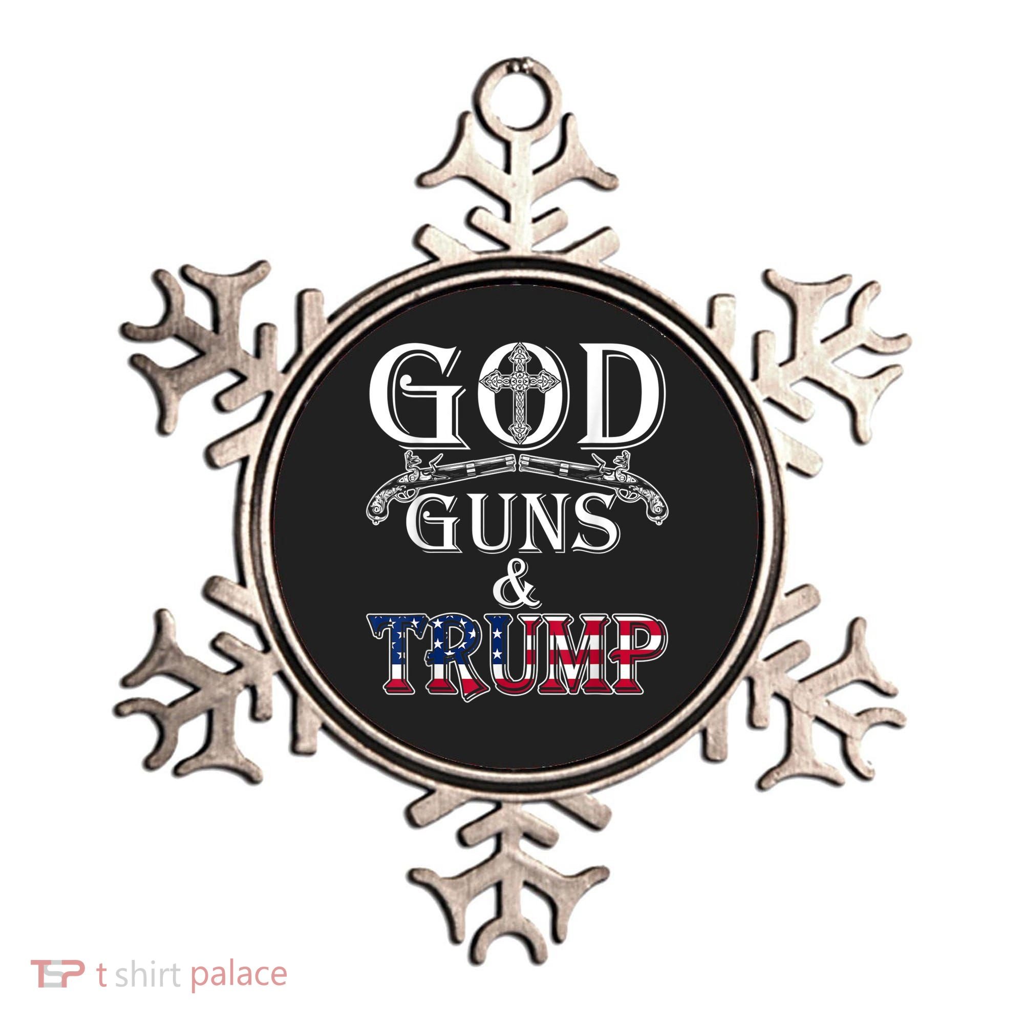 God Guns And Trump 2nd Amendment Ornament