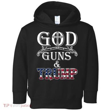 God Guns And Trump 2nd Amendment Toddler Hoodie