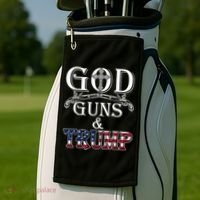 God Guns And Trump 2nd Amendment Golf Towel thumb 2