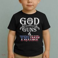 God Guns And Trump 2nd Amendment Toddler T-Shirt thumb 2