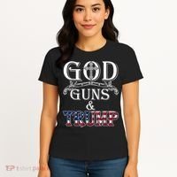 God Guns And Trump 2nd Amendment Women's T-Shirt thumb 4