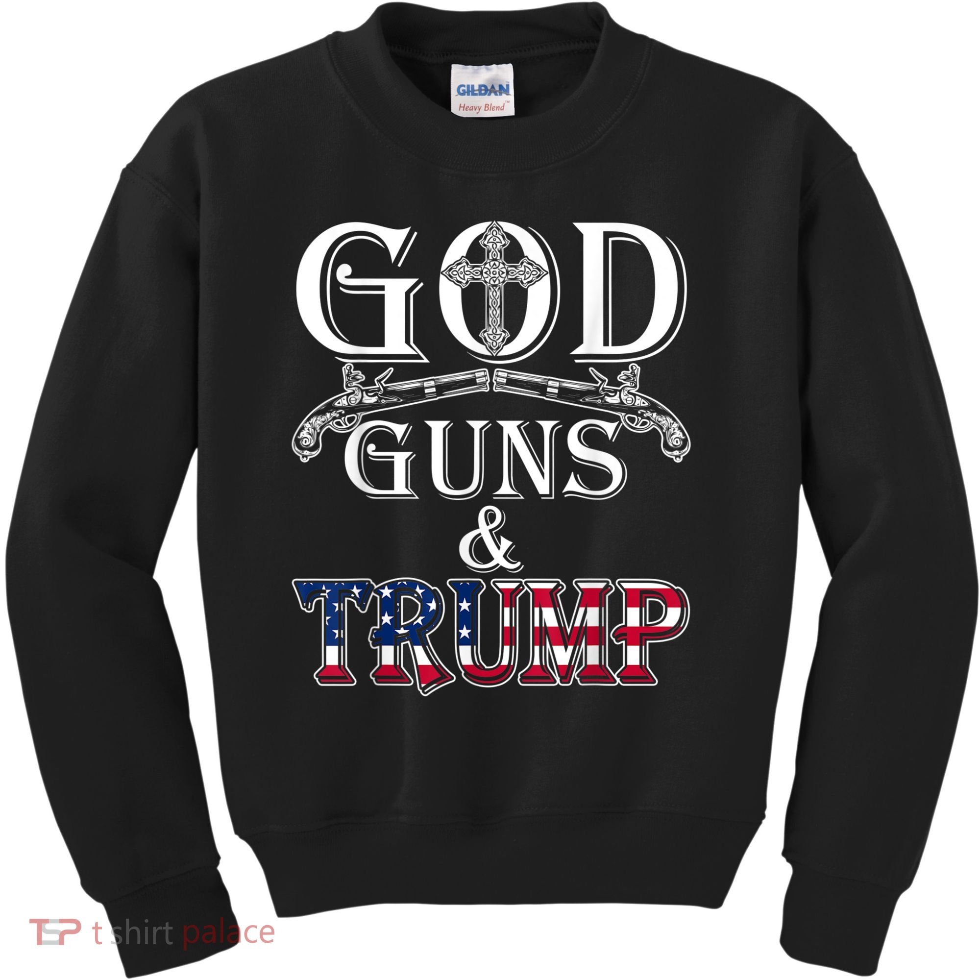 God Guns And Trump 2nd Amendment Kids Sweatshirt