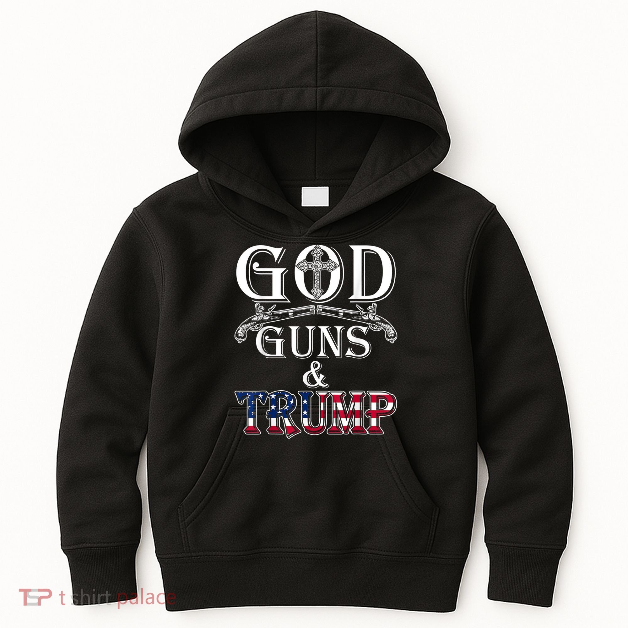 God Guns And Trump 2nd Amendment Kids Hoodie