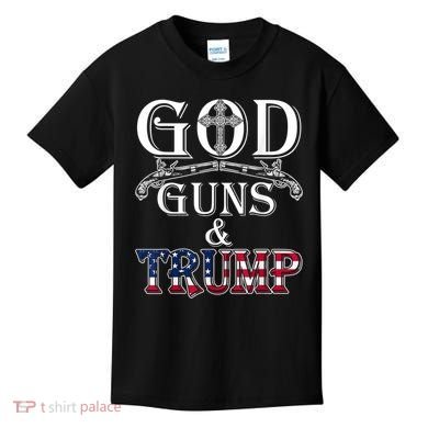 God Guns And Trump 2nd Amendment Kids T-Shirt