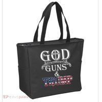 God Guns And Trump 2nd Amendment Tote Bag thumb 2