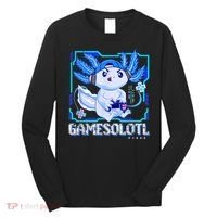 Gamesolotl Gamer Axolotl Boys Video Games Anime Lizard Long Sleeve Shirt thumb 0