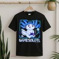 Gamesolotl Gamer Axolotl Boys Video Games Anime Lizard T-Shirt thumb 2