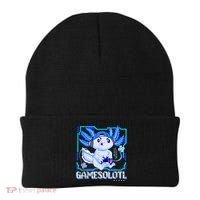 Gamesolotl Gamer Axolotl Boys Video Games Anime Lizard Beanie thumb 0