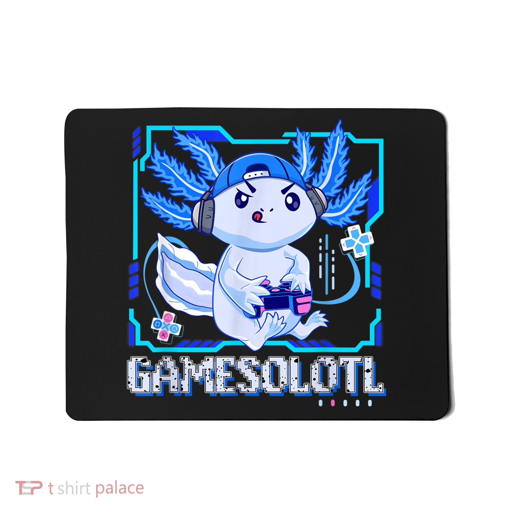 Gamesolotl Gamer Axolotl Boys Video Games Anime Lizard Mousepad