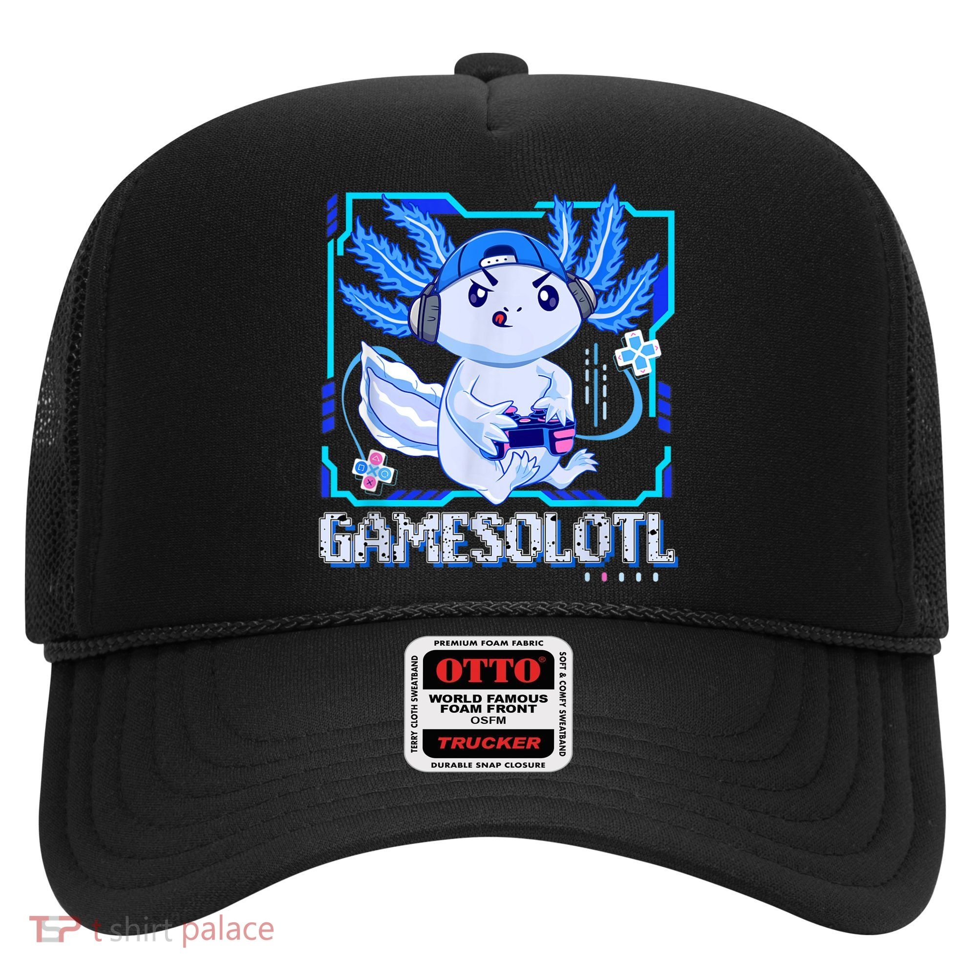 Gamesolotl Gamer Axolotl Boys Video Games Anime Lizard Hat