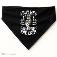 Groom Groomsmen Bachelor Party Funny Shot Drinking USA-Made Doggie Bandana thumb 0