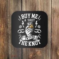 Groom Groomsmen Bachelor Party Funny Shot Drinking Coaster thumb 0