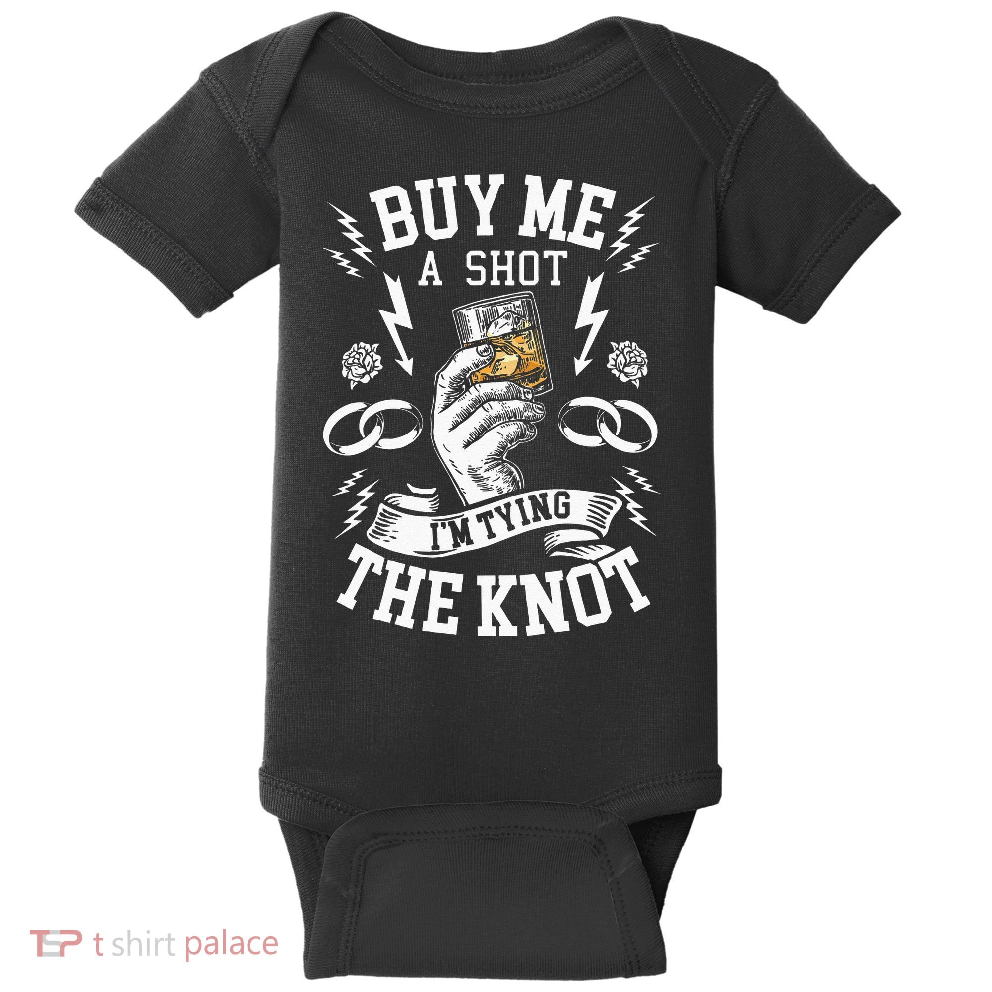 Groom Groomsmen Bachelor Party Funny Shot Drinking Baby Bodysuit