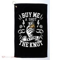 Groom Groomsmen Bachelor Party Funny Shot Drinking Golf Towel thumb 0