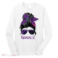 Gemini Girl Birthday Gemini Woman Zodiac Constellation Long Sleeve Shirt thumb 0