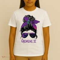 Gemini Girl Birthday Gemini Woman Zodiac Constellation T-Shirt thumb 4