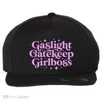 Gaslight GateKeep Boss Funny Meme Feminist Ironic Babe Wool Snapback Cap thumb 0