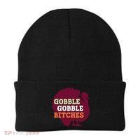 Gobble Gobble Bitches Thanksgiving Turkey Virginia Tech Hokies VT Beanie thumb 0