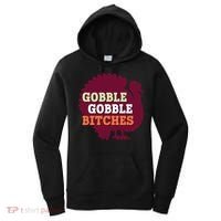 Gobble Gobble Bitches Thanksgiving Turkey Virginia Tech Hokies VT Women's Hoodie thumb 0
