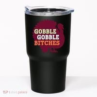 Gobble Gobble Bitches Thanksgiving Turkey Virginia Tech Hokies VT Tumbler thumb 0