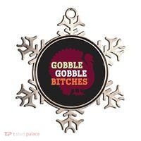 Gobble Gobble Bitches Thanksgiving Turkey Virginia Tech Hokies VT Ornament thumb 0