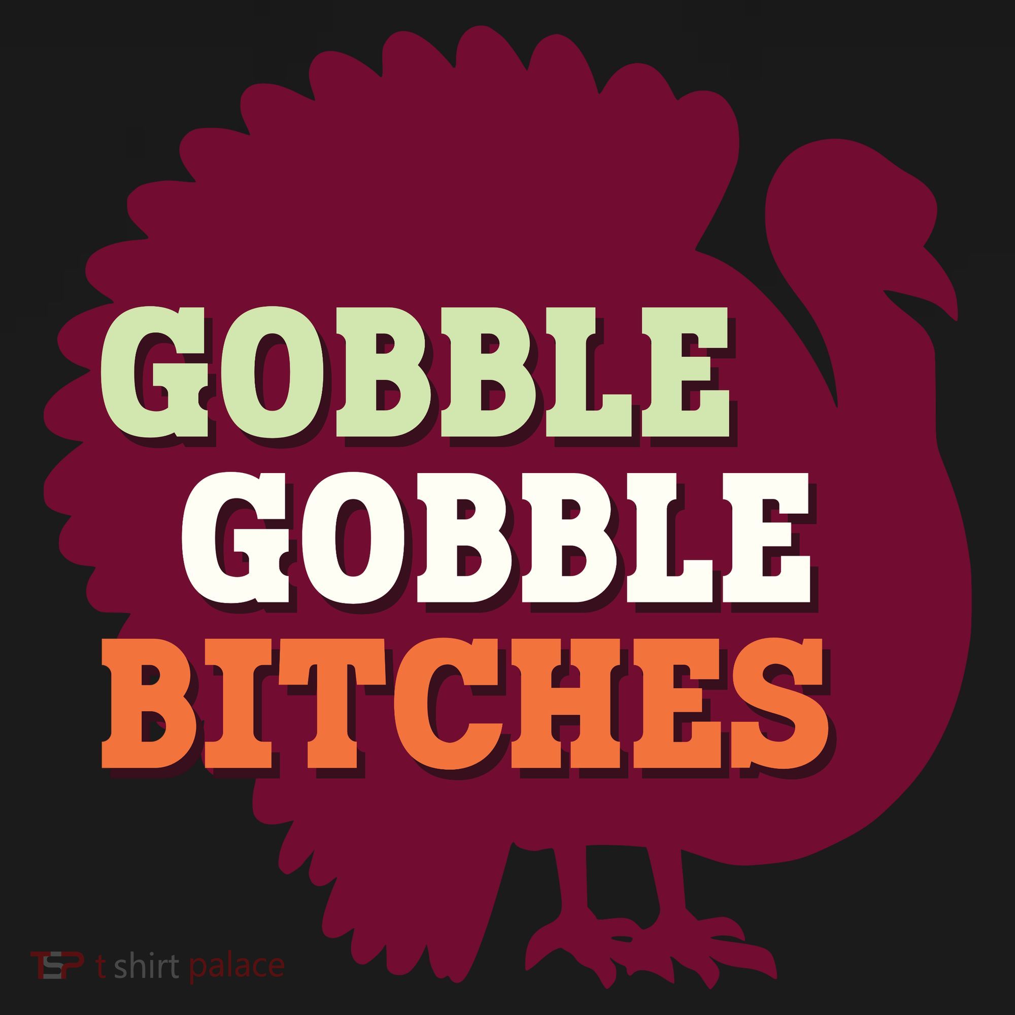 Gobble Gobble Bitches Thanksgiving Turkey Virginia Tech Hokies VT Women's Tank Top