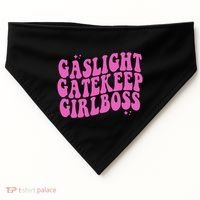 Gaslight Gatekeep Boss Gift USA-Made Doggie Bandana thumb 0