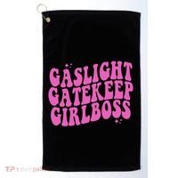 Gaslight Gatekeep Boss Gift Golf Towel thumb 0