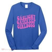 Gaslight Gatekeep Boss Gift Long Sleeve Shirt thumb 0