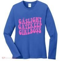 Gaslight Gatekeep Boss Gift Women's Long Sleeve Shirt thumb 0