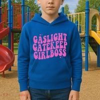 Gaslight Gatekeep Boss Gift Kids Hoodie thumb 2