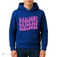Gaslight Gatekeep Boss Gift Kids Hoodie thumb 4