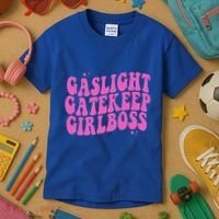 Gaslight Gatekeep Boss Gift Kids T-Shirt thumb 3