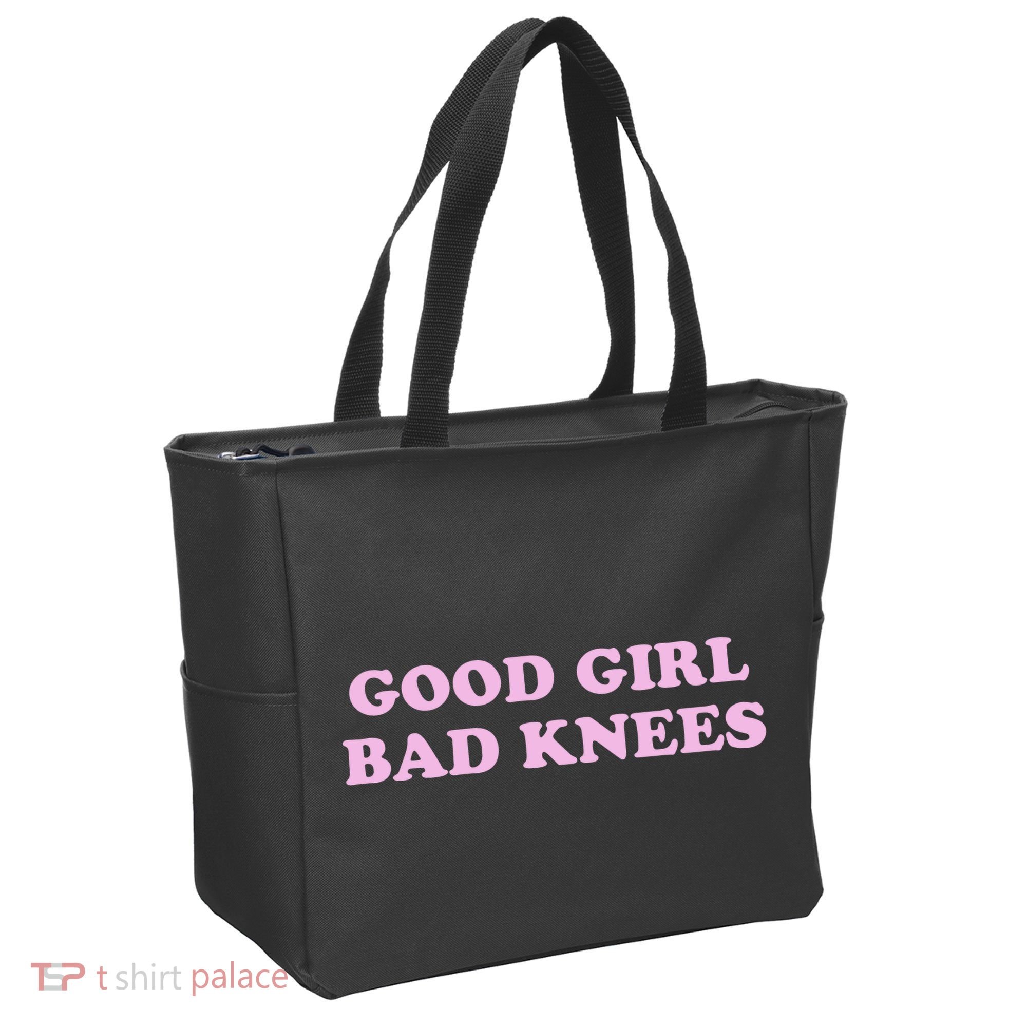 Good Girl Bad Knees Tote Bag