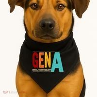 Gena Gen Bruh Wada Rizzler USA-Made Doggie Bandana thumb 1