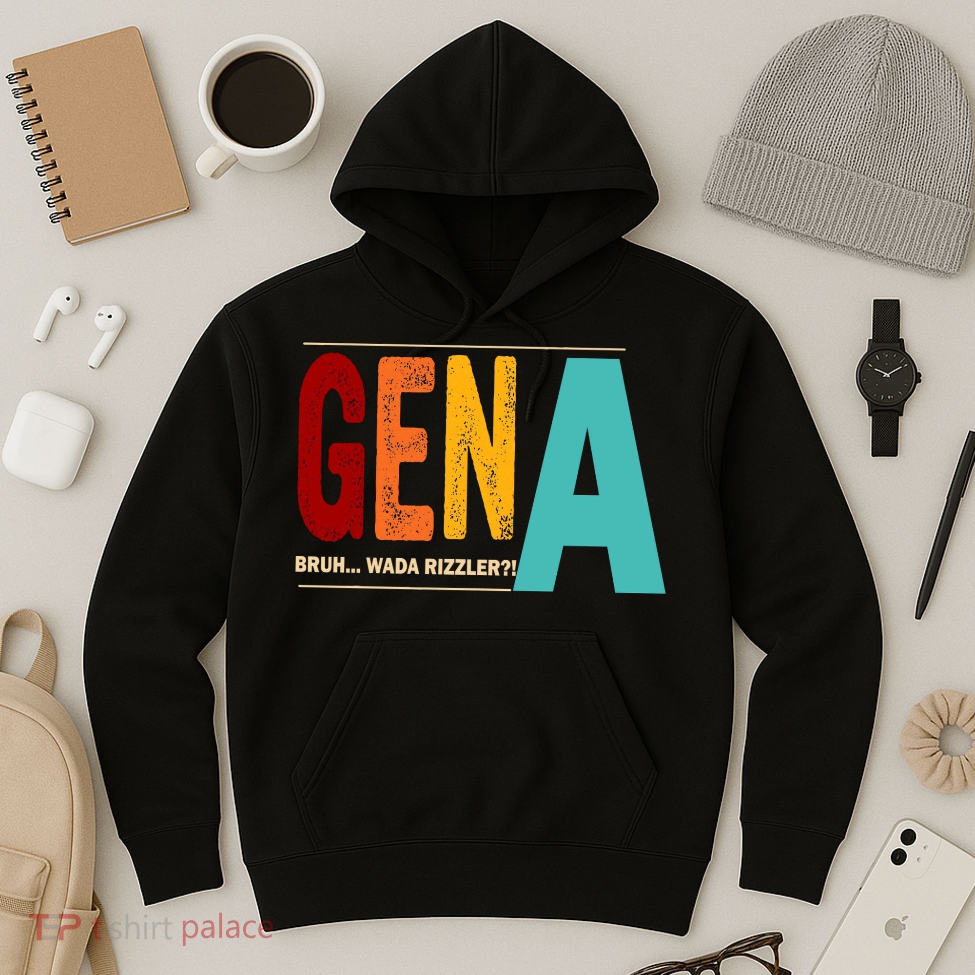 Gena Gen Bruh Wada Rizzler Hoodie