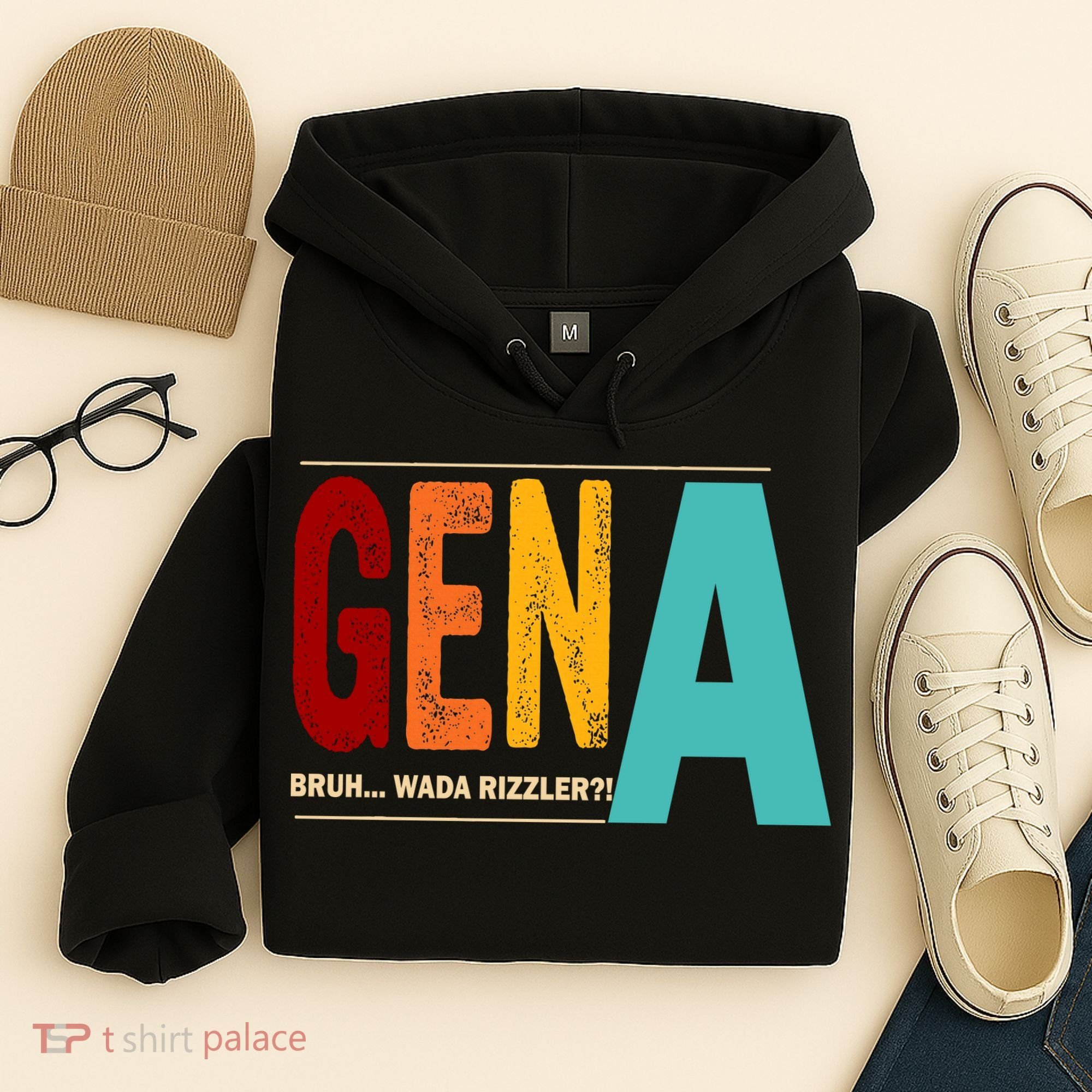 Gena Gen Bruh Wada Rizzler Hoodie