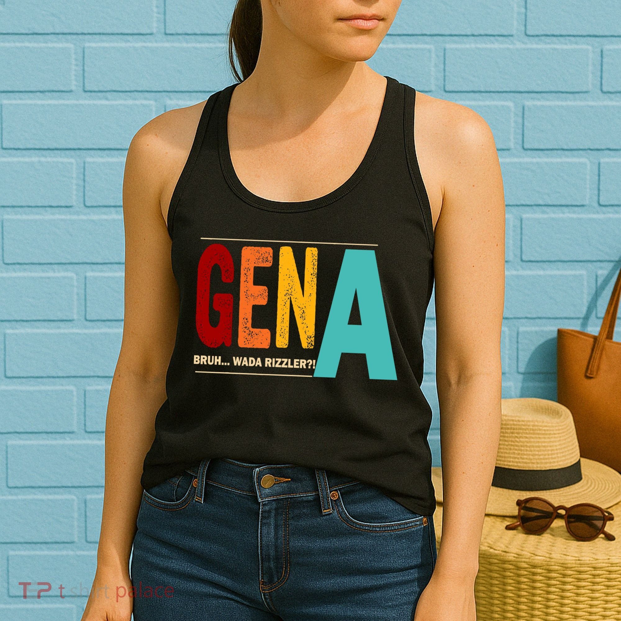Gena Gen Bruh Wada Rizzler Women's Tank Top