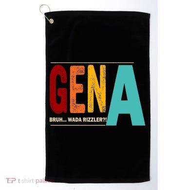 Gena Gen Bruh Wada Rizzler Golf Towel
