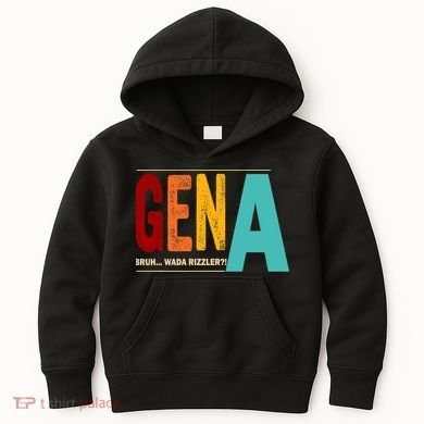 Gena Gen Bruh Wada Rizzler Kids Hoodie