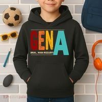 Gena Gen Bruh Wada Rizzler Kids Hoodie thumb 2